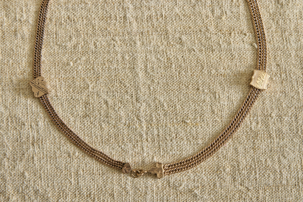 Nicky Kehoe - Mid 19th Century Etched Necklace
