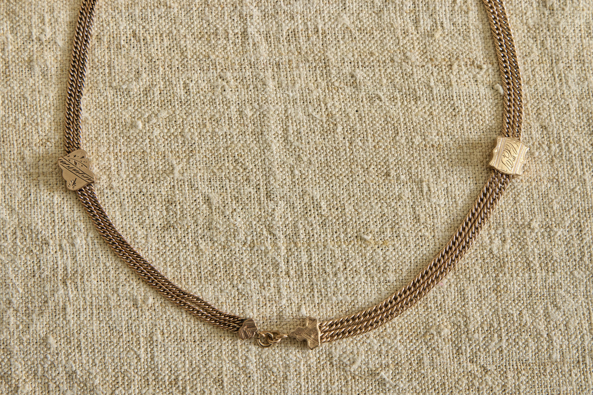 Nicky Kehoe - Mid 19th Century Etched Necklace