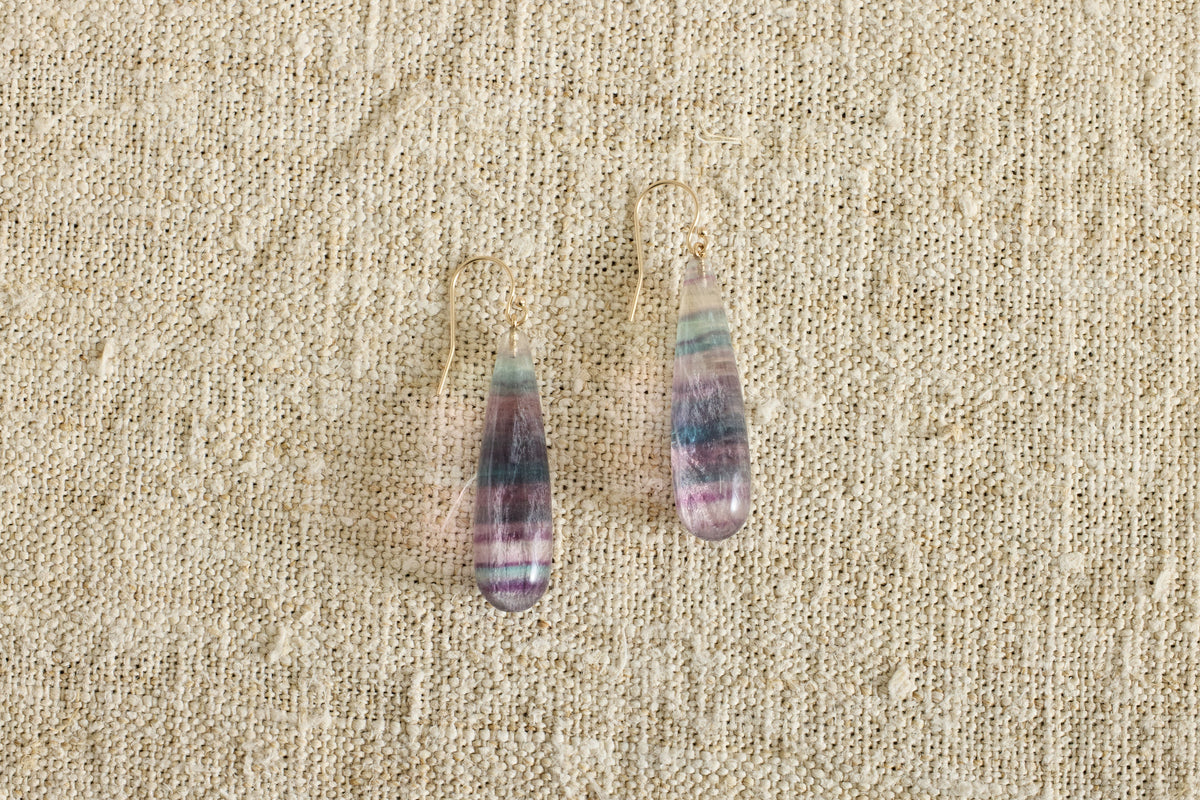 Nicky Kehoe - Fluorite Drop I Earrings