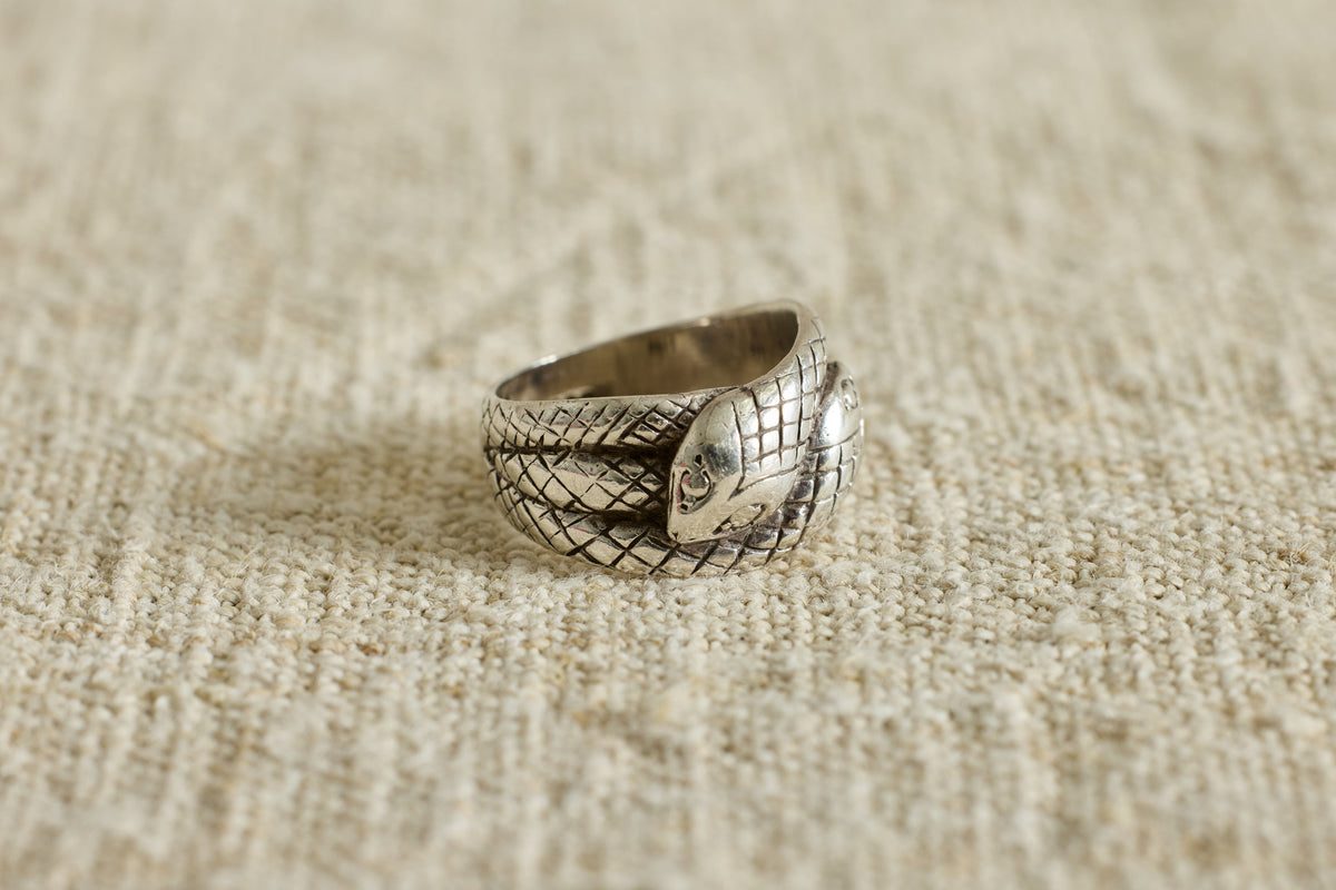 Nicky Kehoe - 1960's Sterling Silver Georgian Snake Band