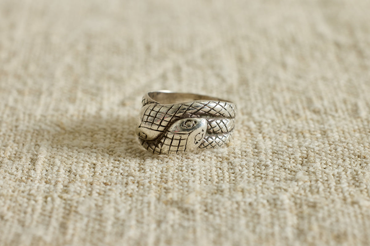 Nicky Kehoe - 1960's Sterling Silver Georgian Snake Band