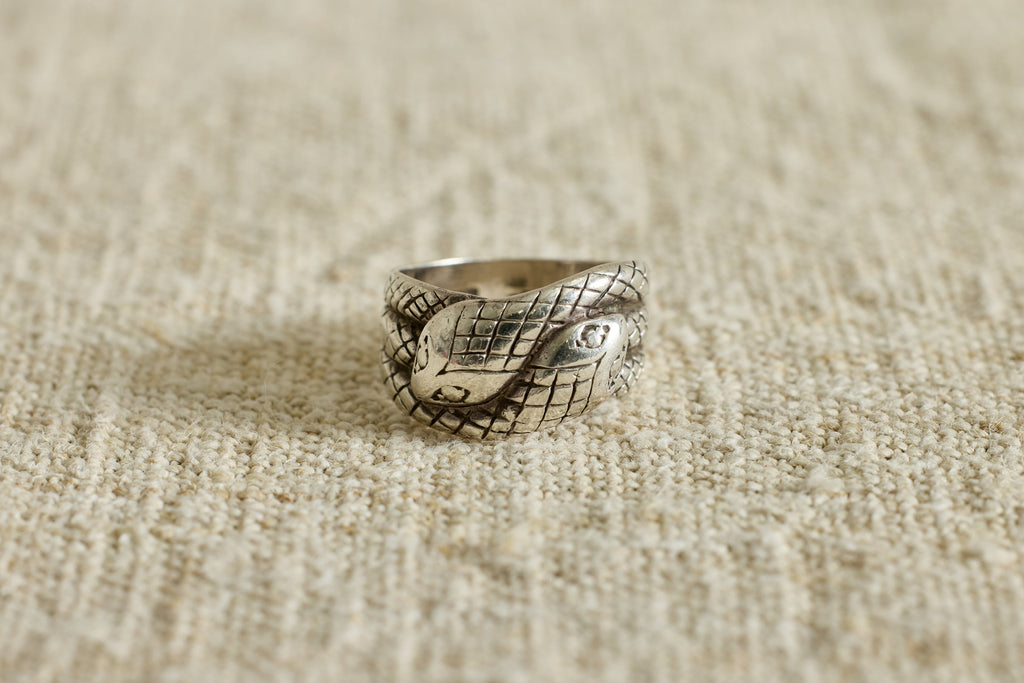 Nicky Kehoe - 1960's Sterling Silver Georgian Snake Band