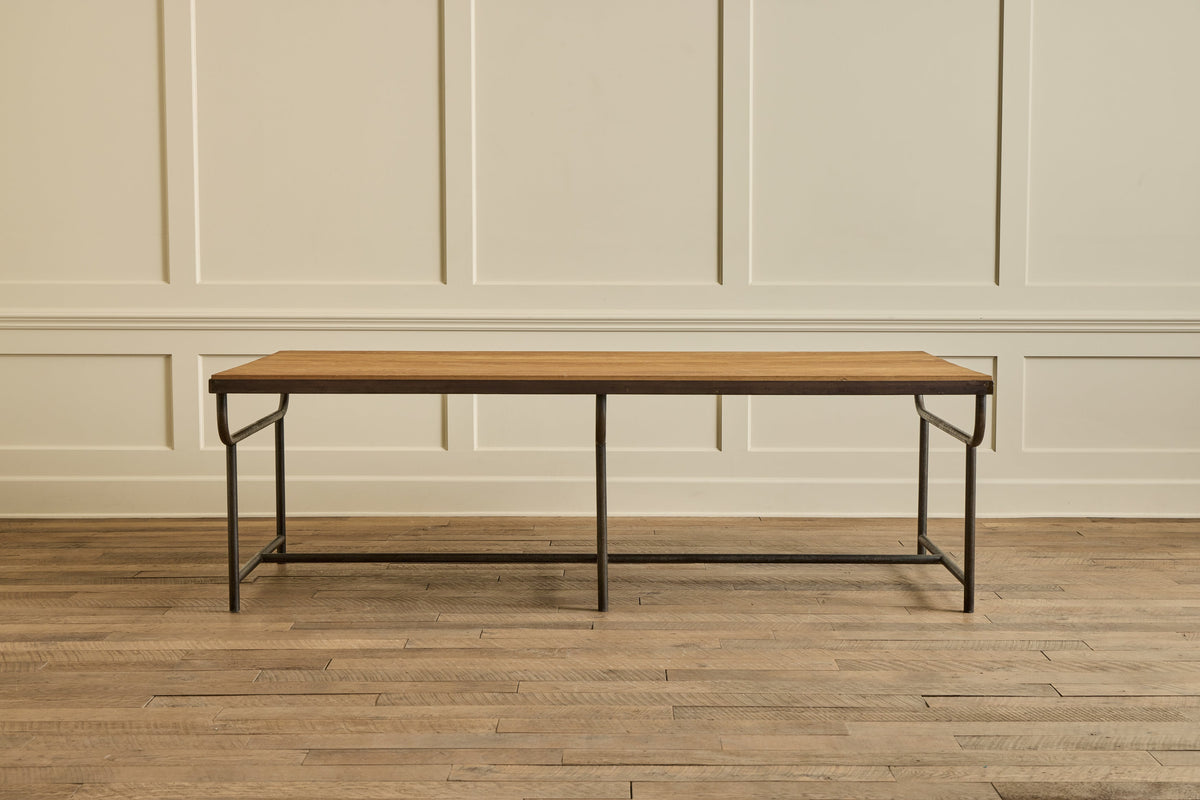 Nicky Kehoe - VTG INDUSTRIAL IRON & OAK TABLE