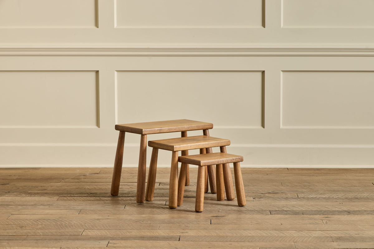 Nicky Kehoe - VTG WOOD NESTING TABLES NO. 1