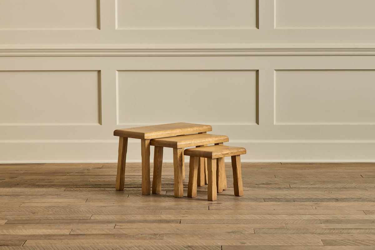 Nicky Kehoe - VTG WOOD NESTING TABLES NO. 3
