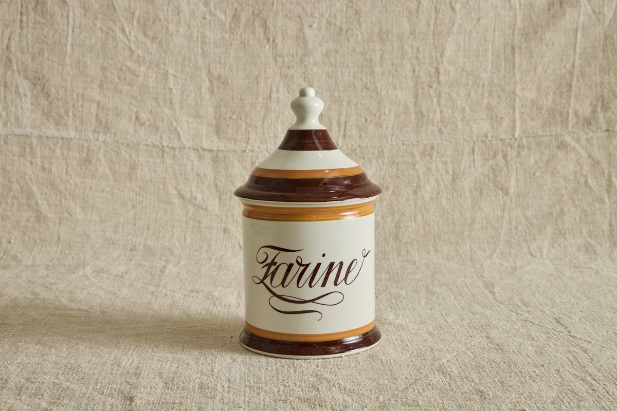 Nicky Kehoe - VTG FARINE LIDDED JAR