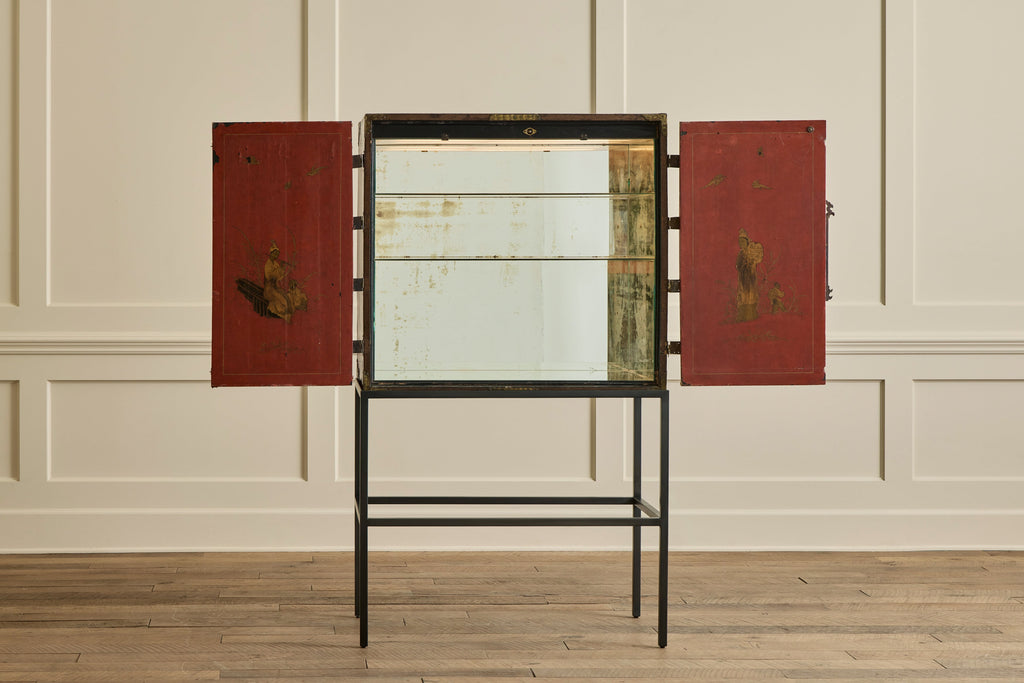 Nicky Kehoe - 1950s Red Chinois Bar Cabinet