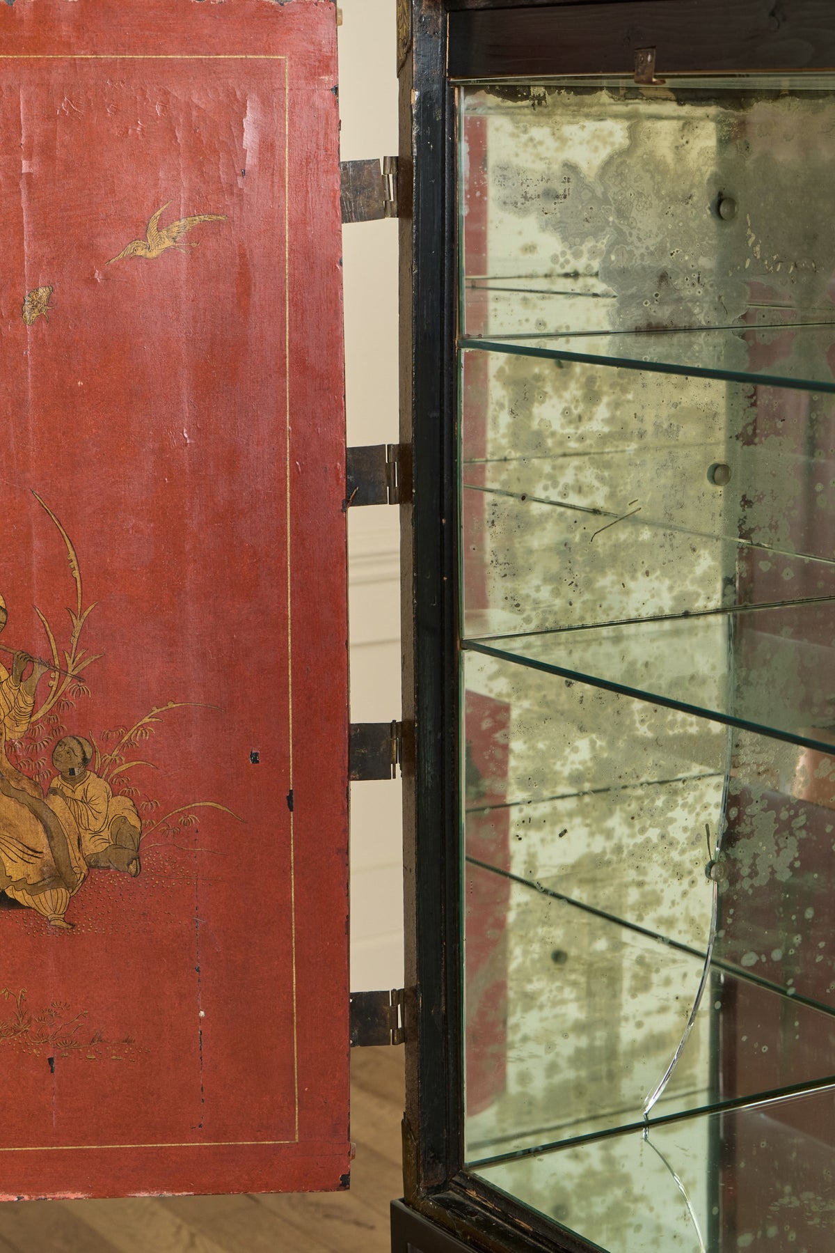 Nicky Kehoe - 1950s Red Chinois Bar Cabinet