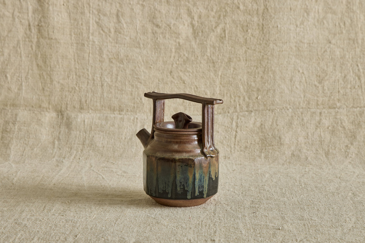 Nicky Kehoe - Brown & Blue Ceramic Teapot
