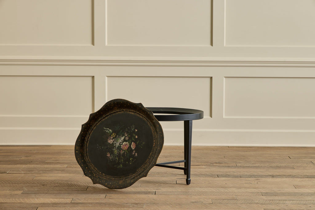 Nicky Kehoe - Black Papier Mache Tray Table