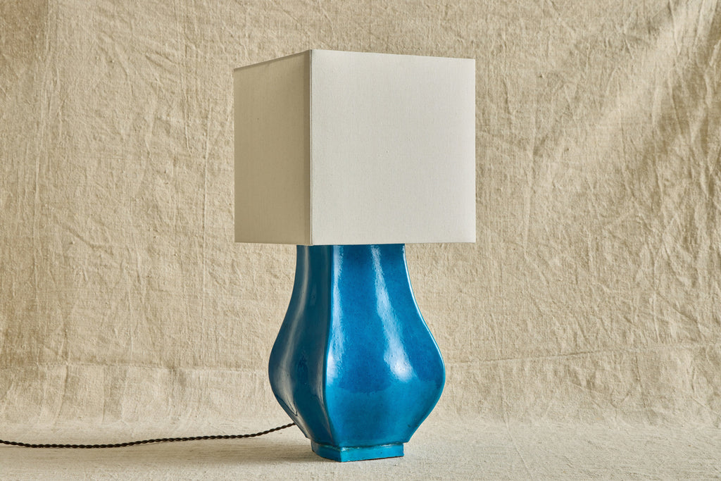 Nicky Kehoe - 1960s Blue Ceramic Lamp