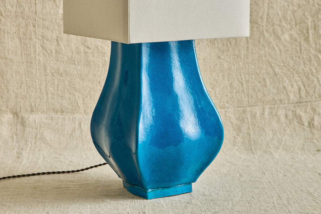 Nicky Kehoe - 1960s Blue Ceramic Lamp