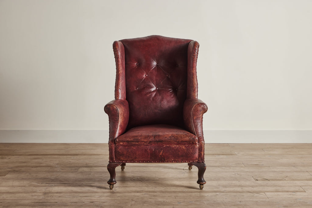 Nicky Kehoe - Leather Wingback Chair