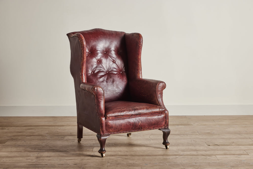 Nicky Kehoe - Leather Wingback Chair