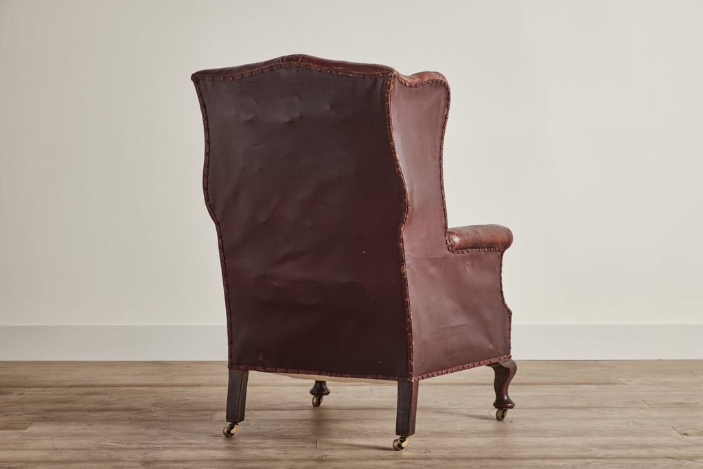 Nicky Kehoe - Leather Wingback Chair