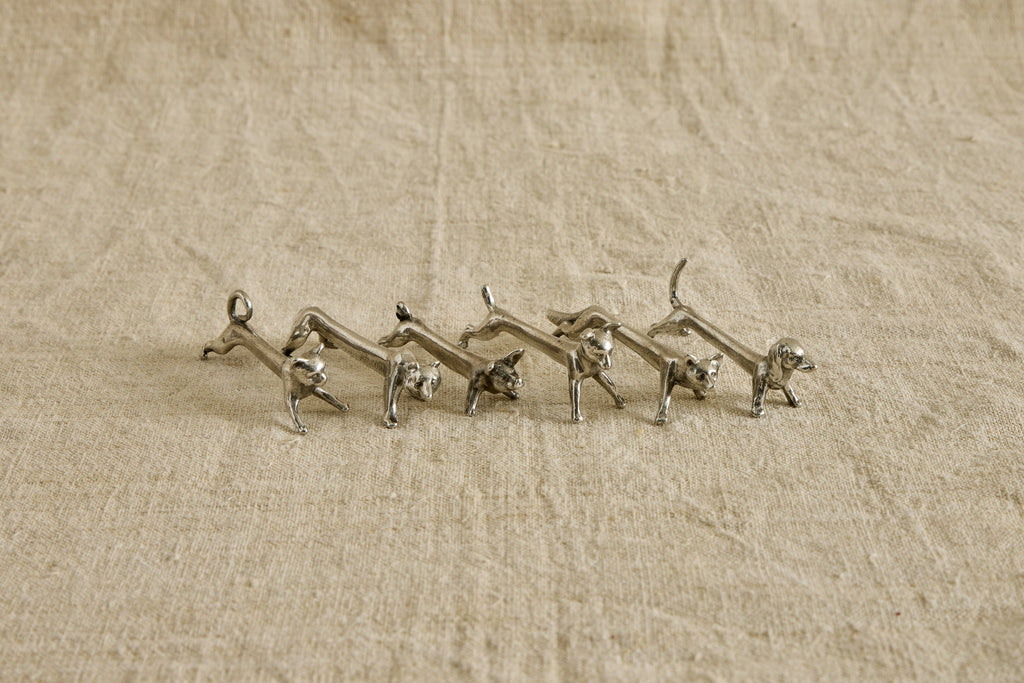 Nicky Kehoe - Italian Pewter Knife Rests, Set of 6