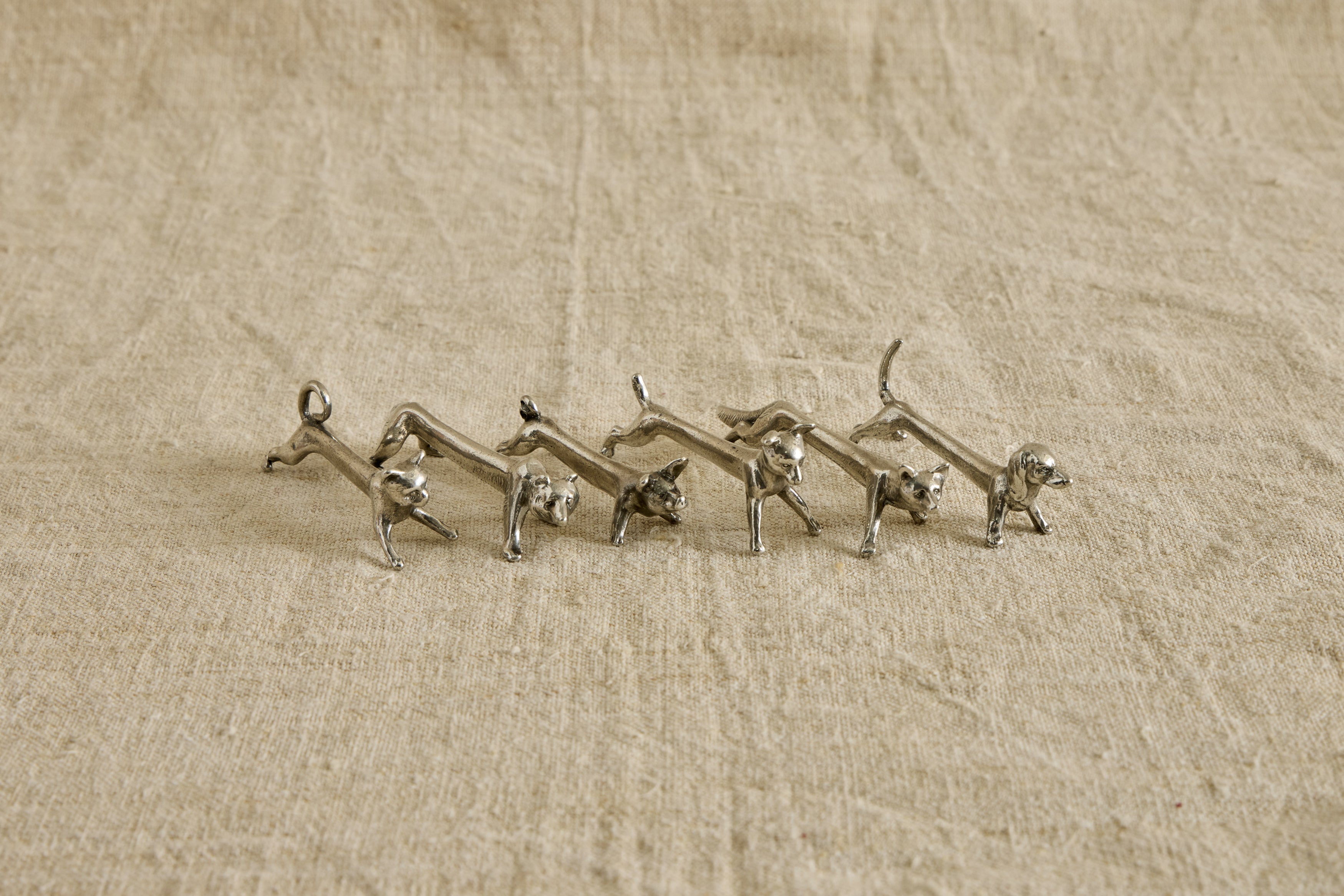 Nicky Kehoe - Italian Pewter Knife Rests, Set of 6