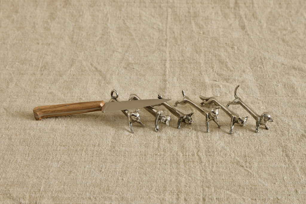 Nicky Kehoe - Italian Pewter Knife Rests, Set of 6