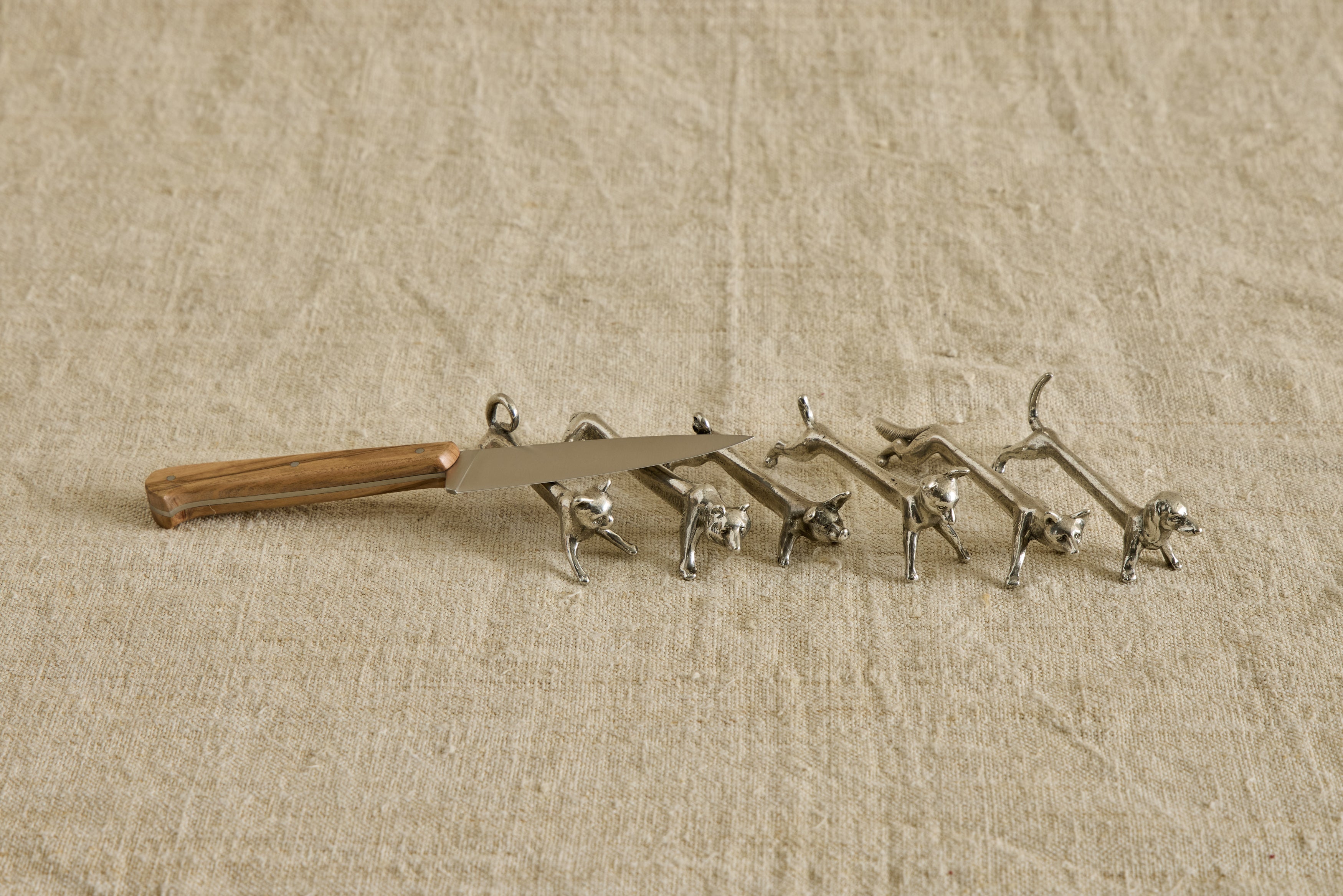 Nicky Kehoe - Italian Pewter Knife Rests, Set of 6