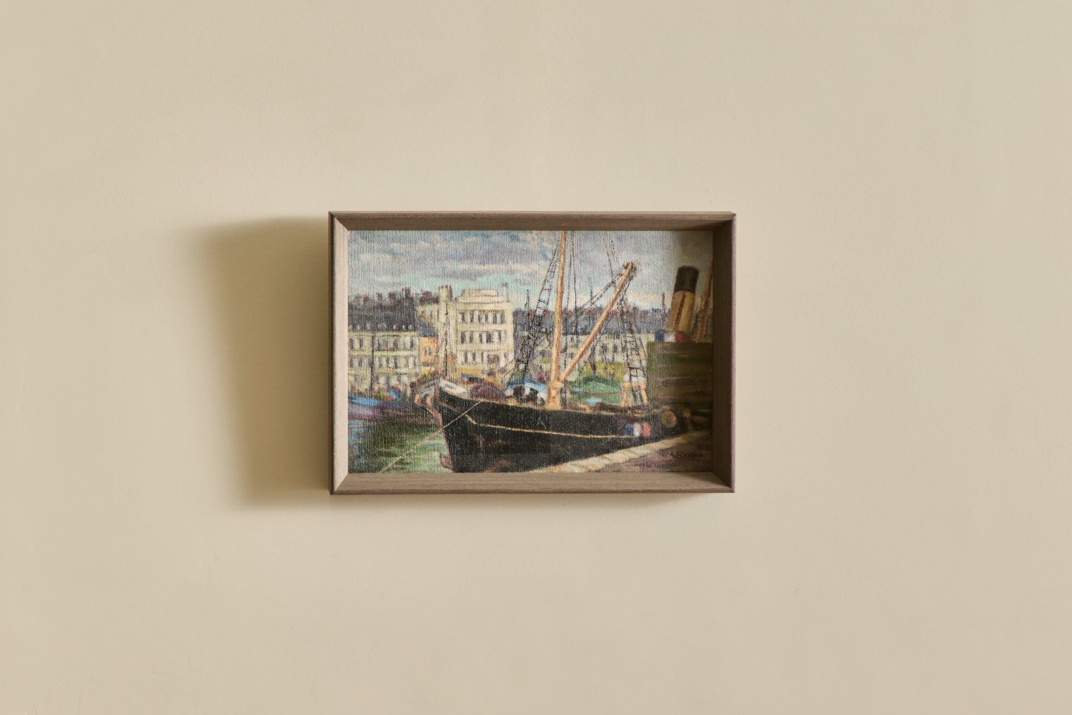Nicky Kehoe - French Seaport Oil Painting