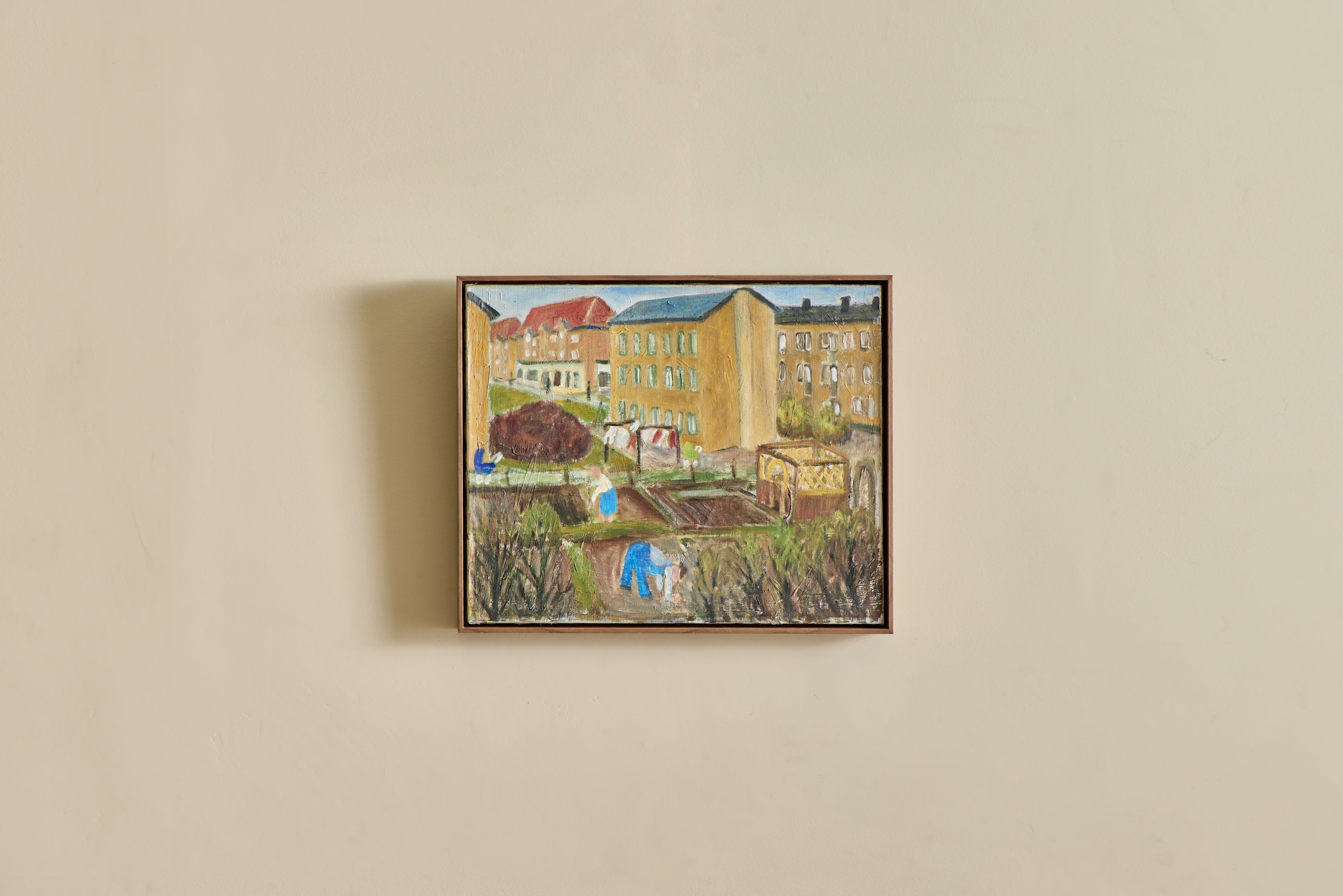 Nicky Kehoe - VTG DANISH TOWN SCENE PAINTING