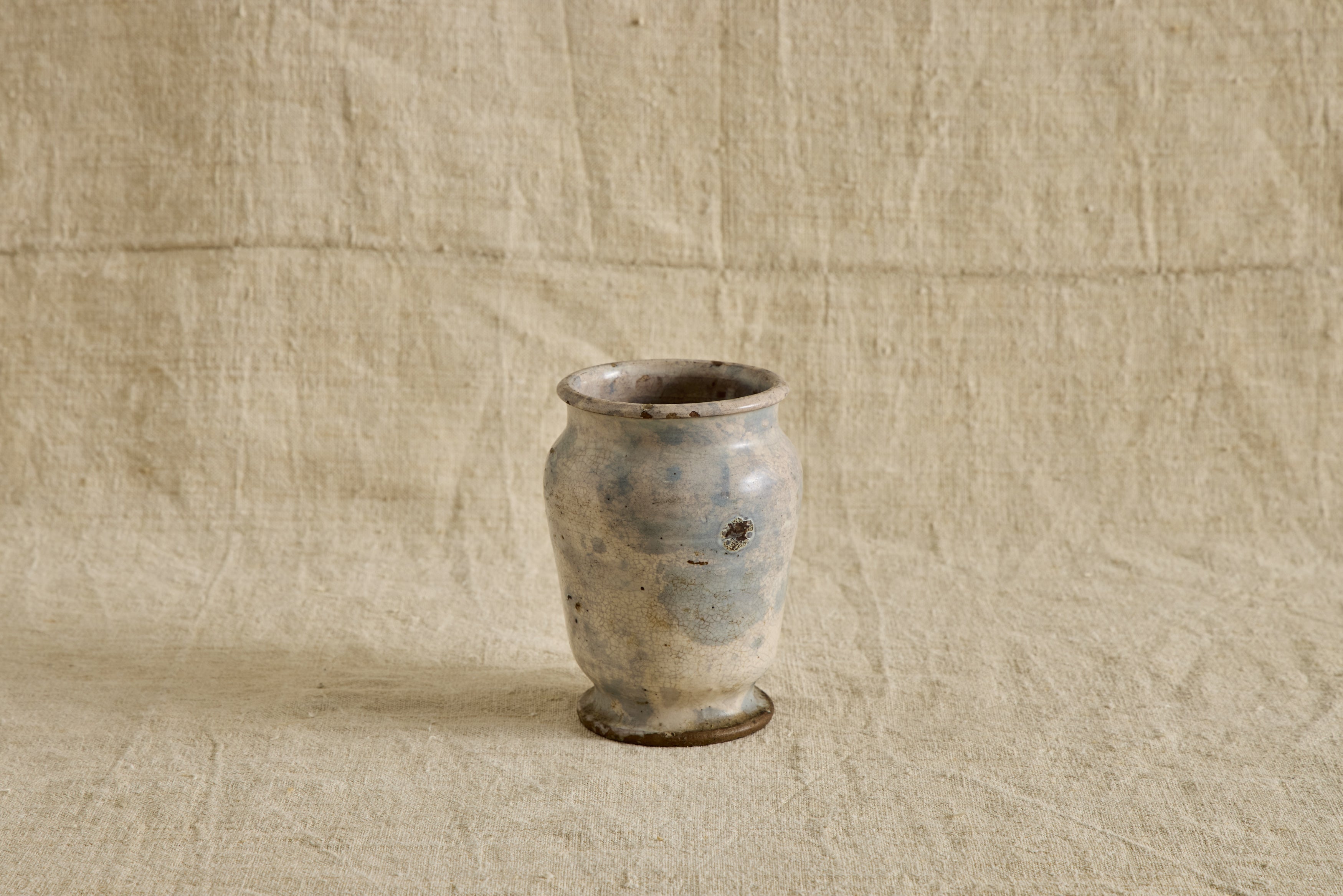 Nicky Kehoe - VTG BLUE & WHITE STONEWARE VASE