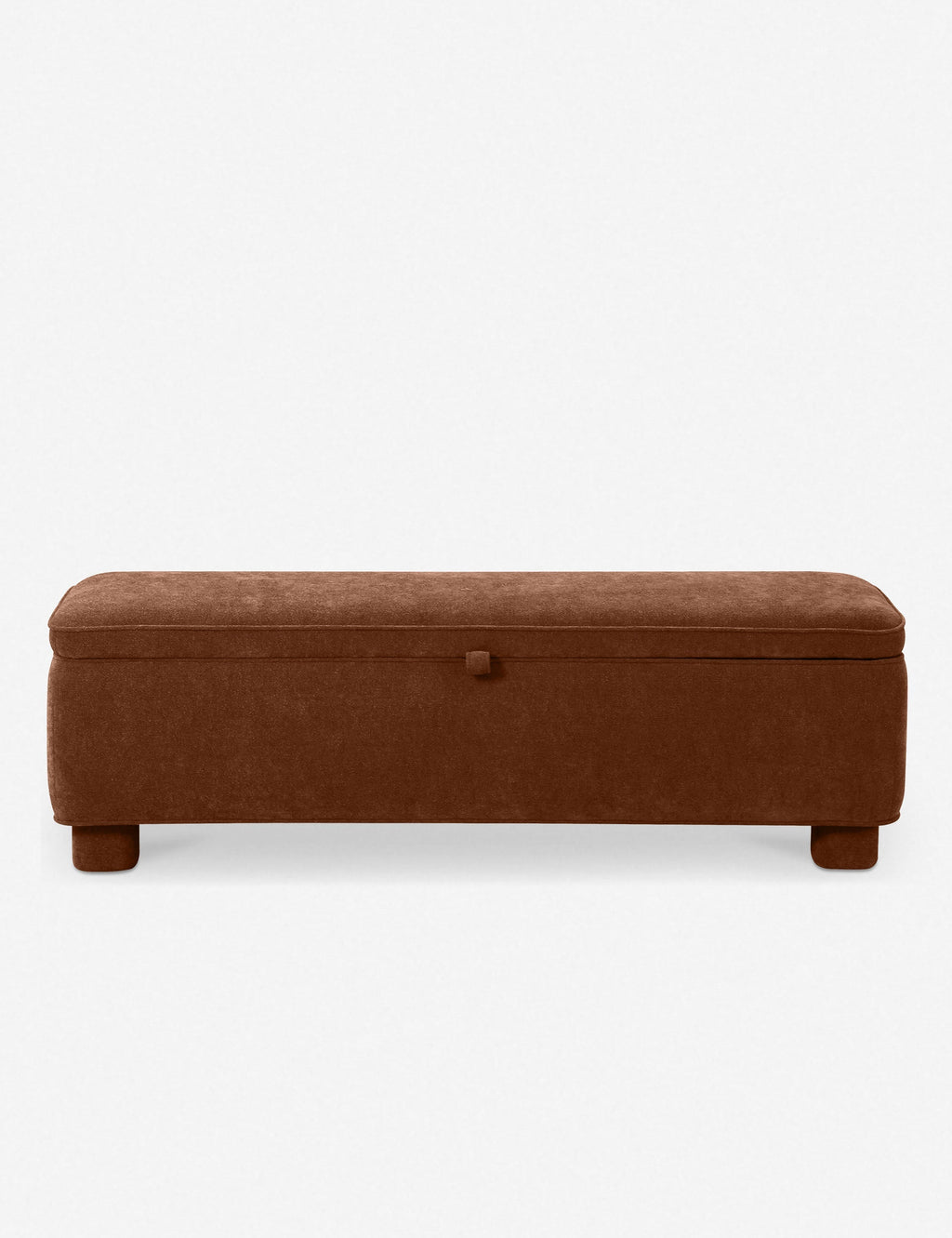 Lulu and Georgia - Open Box: Asner Storage Bench, Dark Rust