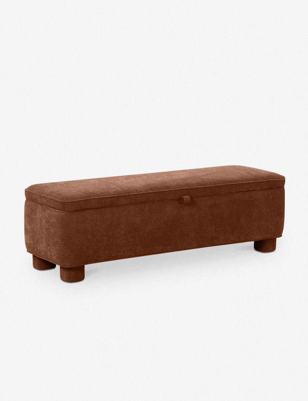 Lulu and Georgia - Open Box: Asner Storage Bench, Dark Rust