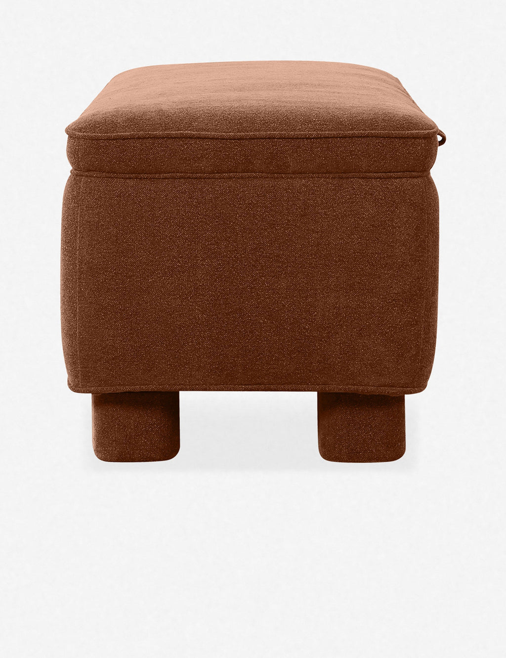 Lulu and Georgia - Open Box: Asner Storage Bench, Dark Rust