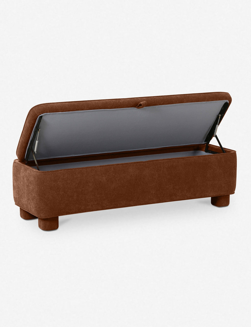 Lulu and Georgia - Open Box: Asner Storage Bench, Dark Rust