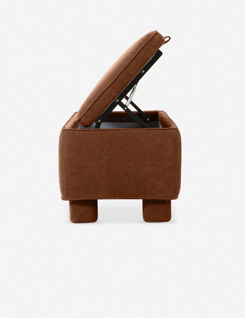 Lulu and Georgia - Open Box: Asner Storage Bench, Dark Rust