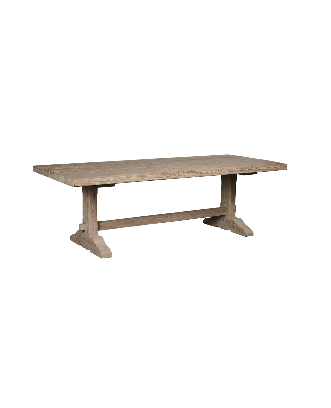 Olive Ateliers - Trestle Dining Table - Bleached