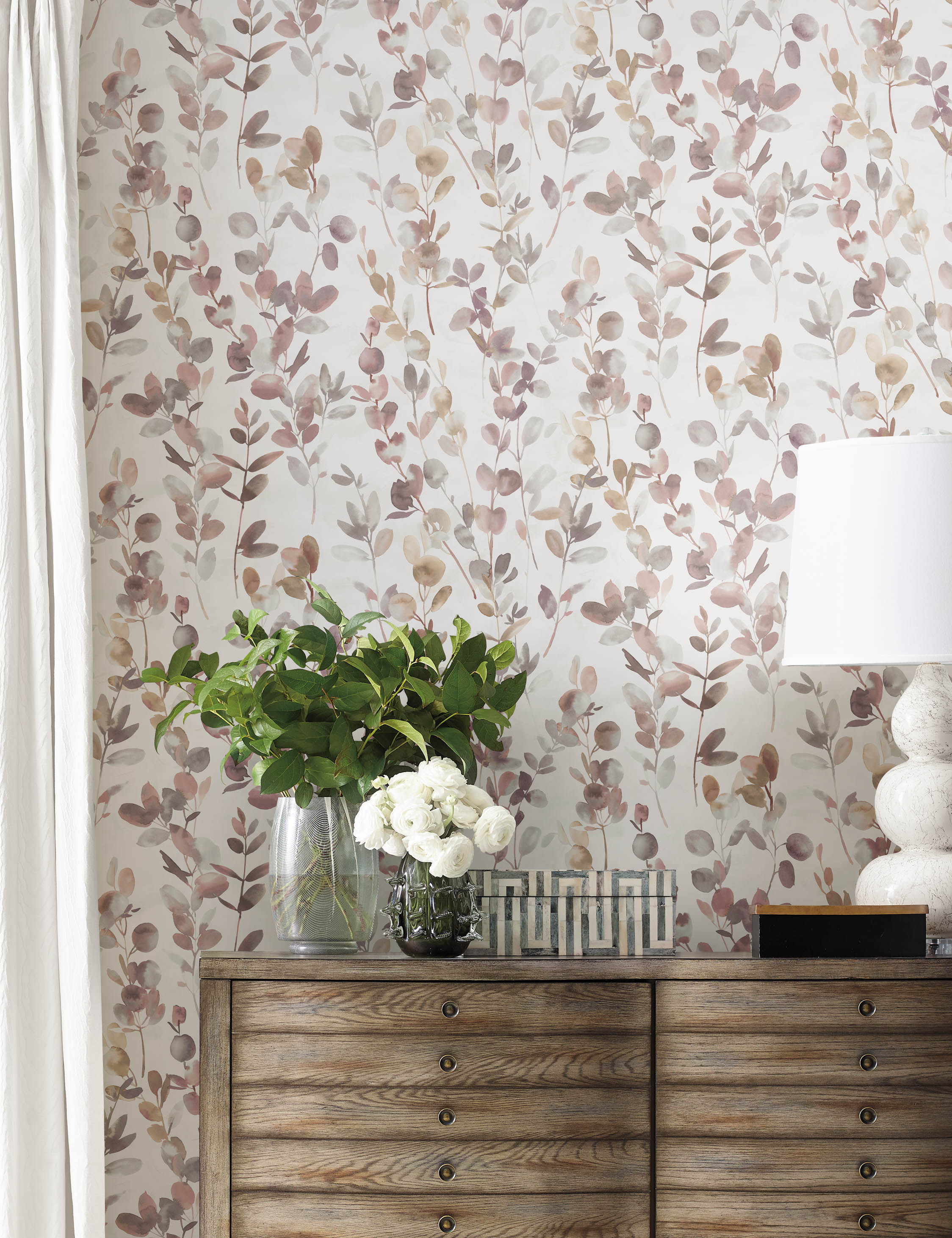 Lulu and Georgia - Joyful Eucalyptus Wallpaper by Candice Olson
