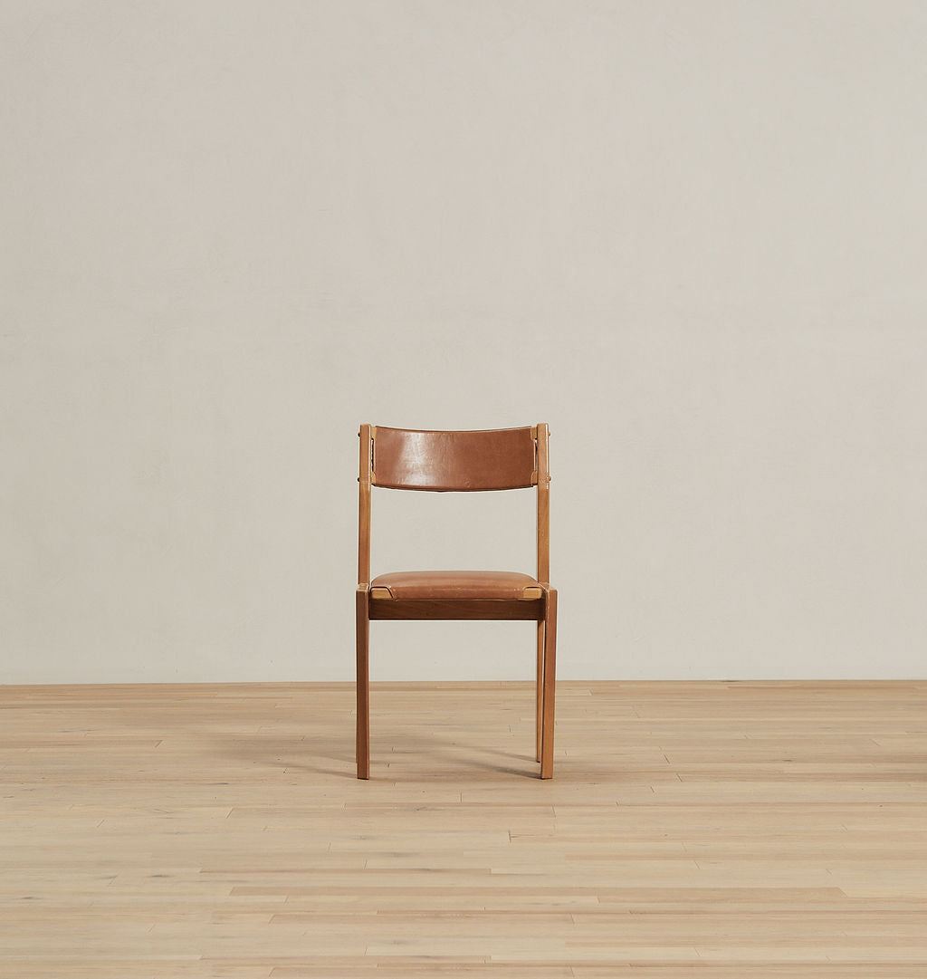Amber Interiors - Antique Leather Chair S/4
