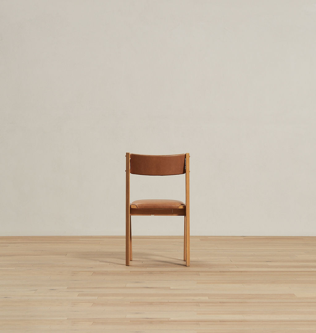 Amber Interiors - Antique Leather Chair S/4