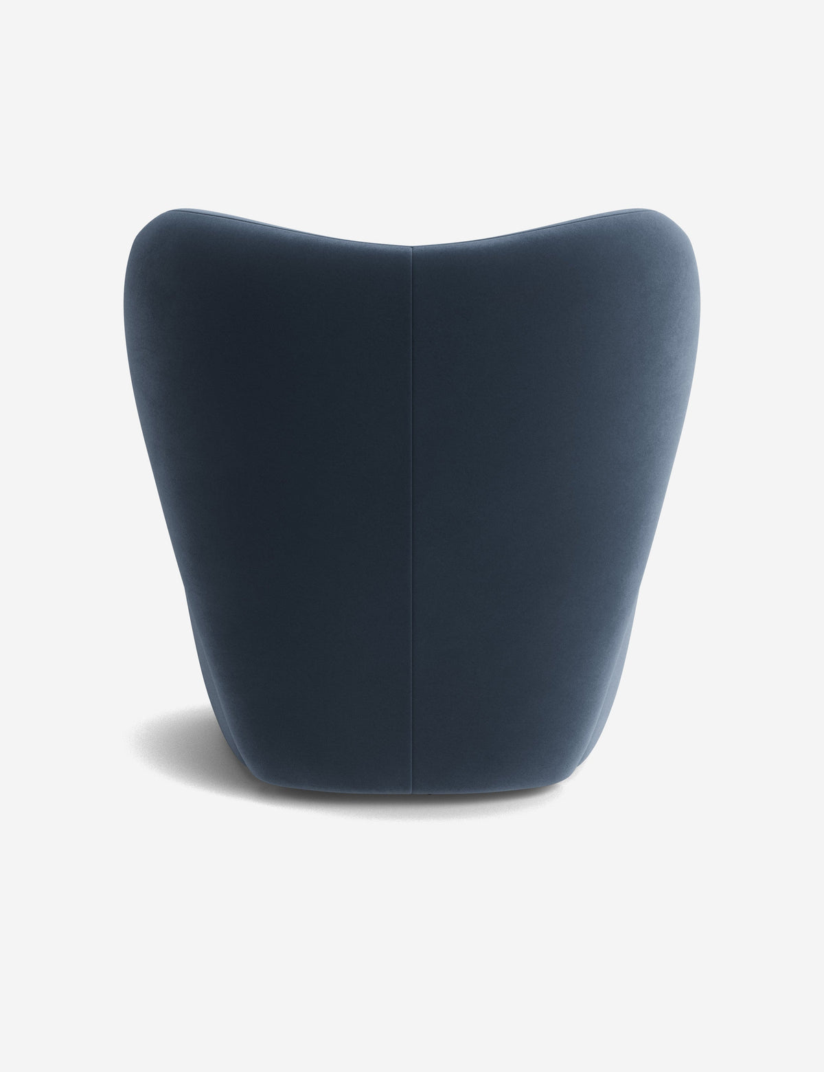 Lulu and Georgia - Open Box: Ovid Swivel Chair, Blue Modern Velvet by Aimee Song