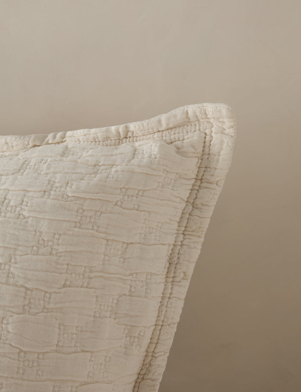 Lulu and Georgia - Ojai Cotton Matelasse Euro Sham by Pom Pom at Home