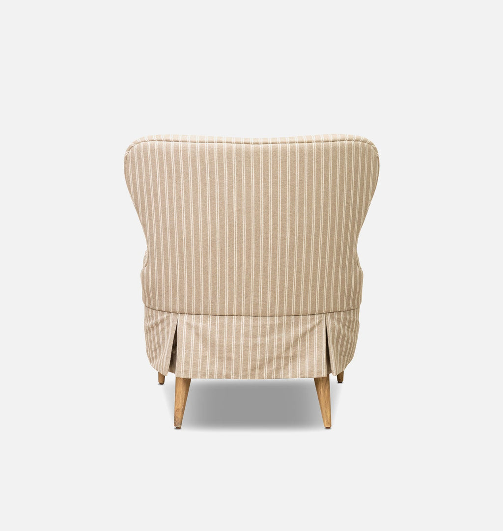 Amber Interiors - Omar Slipcovered Lounge Chair