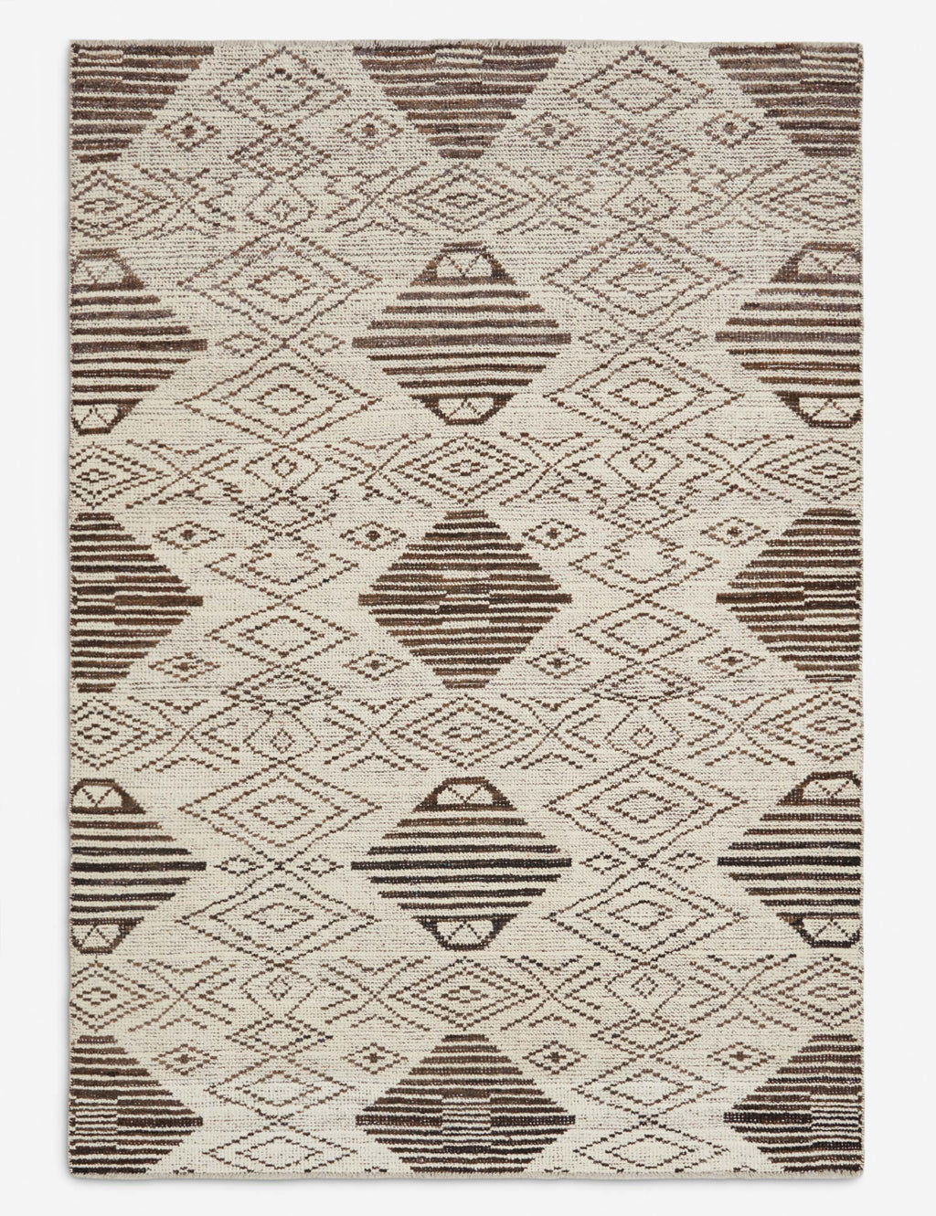 Lulu and Georgia - One - of - A - Kind Moroccan - Style Hand - Knotted Wool Rug No. 3, 6' x 8'8"