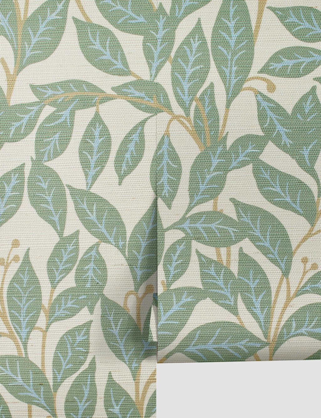 Lulu and Georgia - Orchard Leaves Grasscloth Wallpaper by Wallshoppe