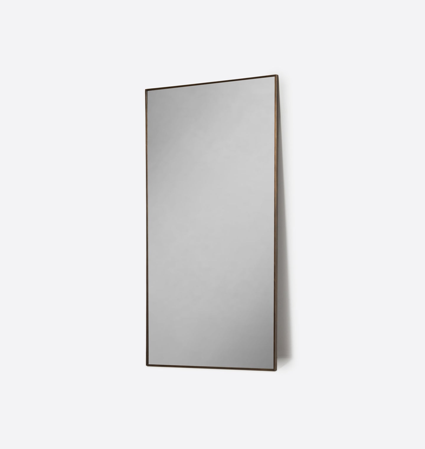 Amber Interiors - Oswald Brass Floor Mirror