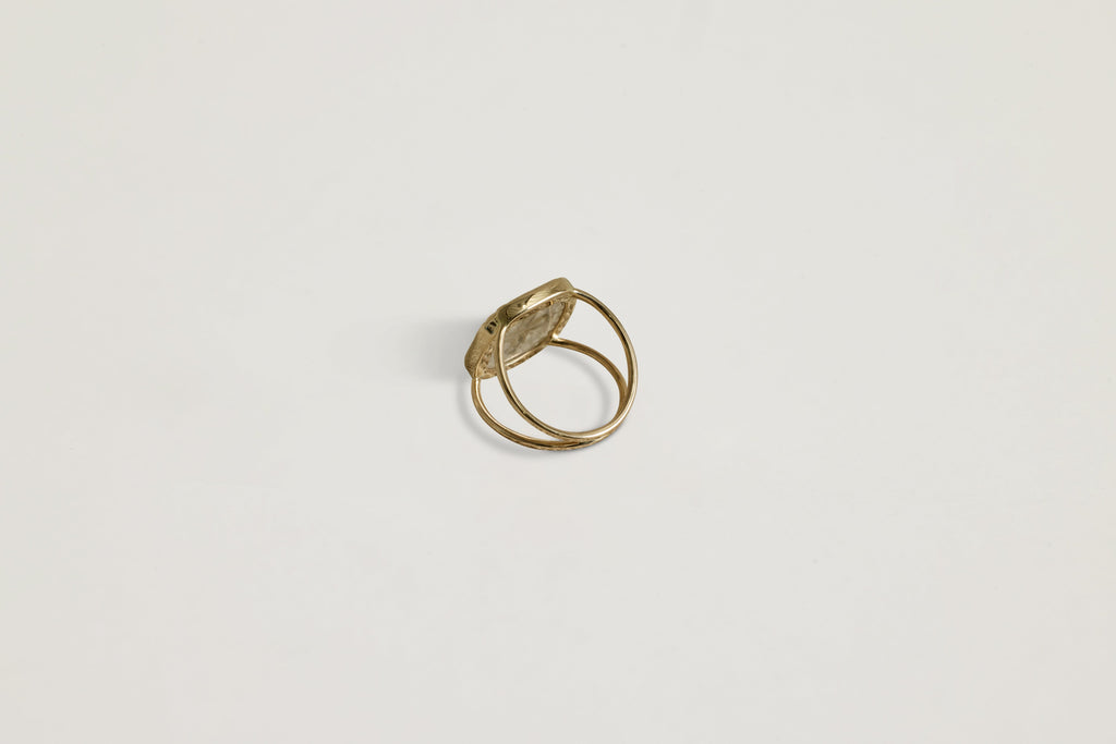 Nicky Kehoe - Bowie N°2 Ring, Moonstone (Size 52)
