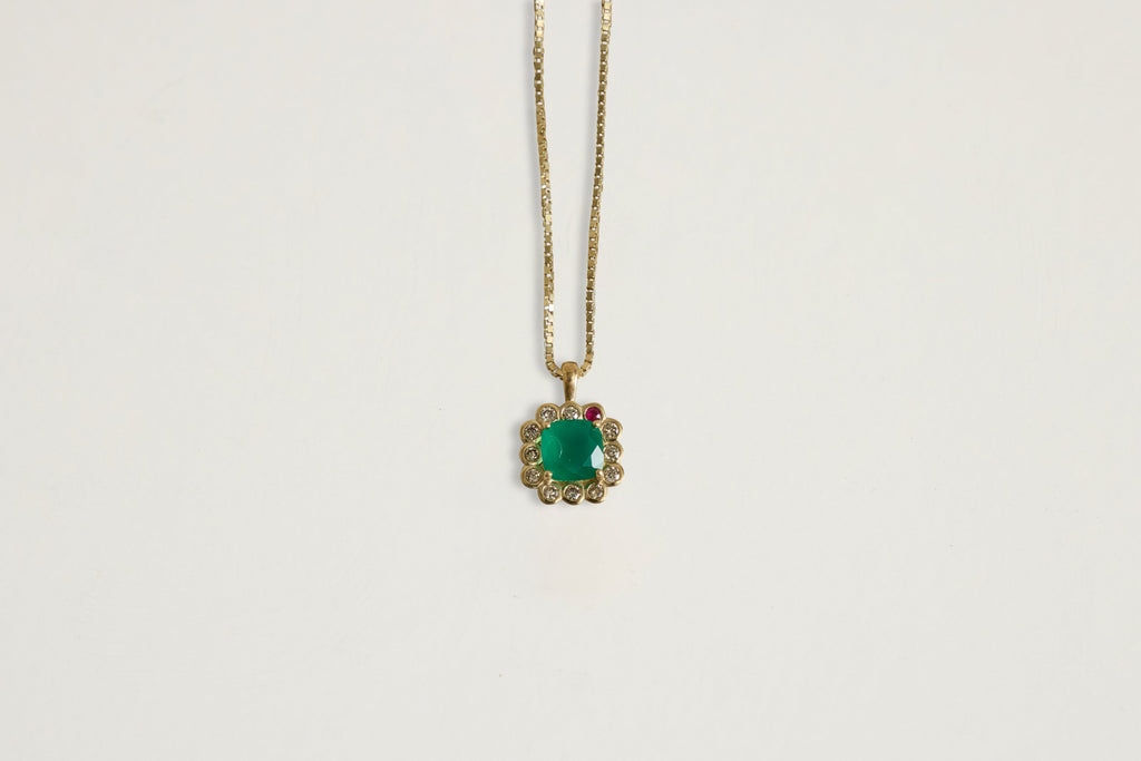 Nicky Kehoe - Robin Green Chalcedony Necklace