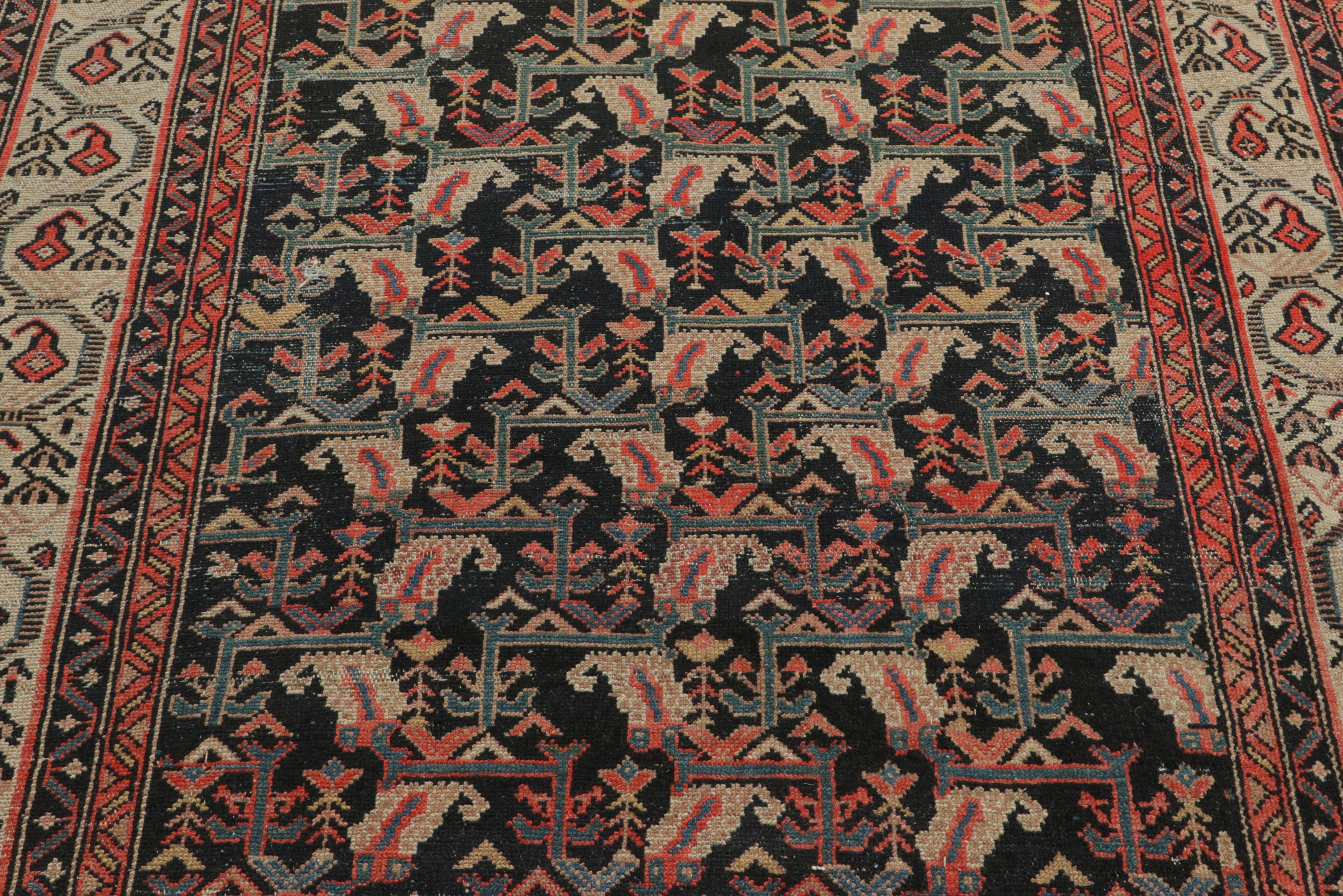 Nicky Kehoe - Coral & Green Malayer Rug 4’6 X 6’7