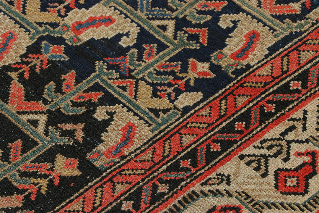 Nicky Kehoe - Coral & Green Malayer Rug 4’6 X 6’7