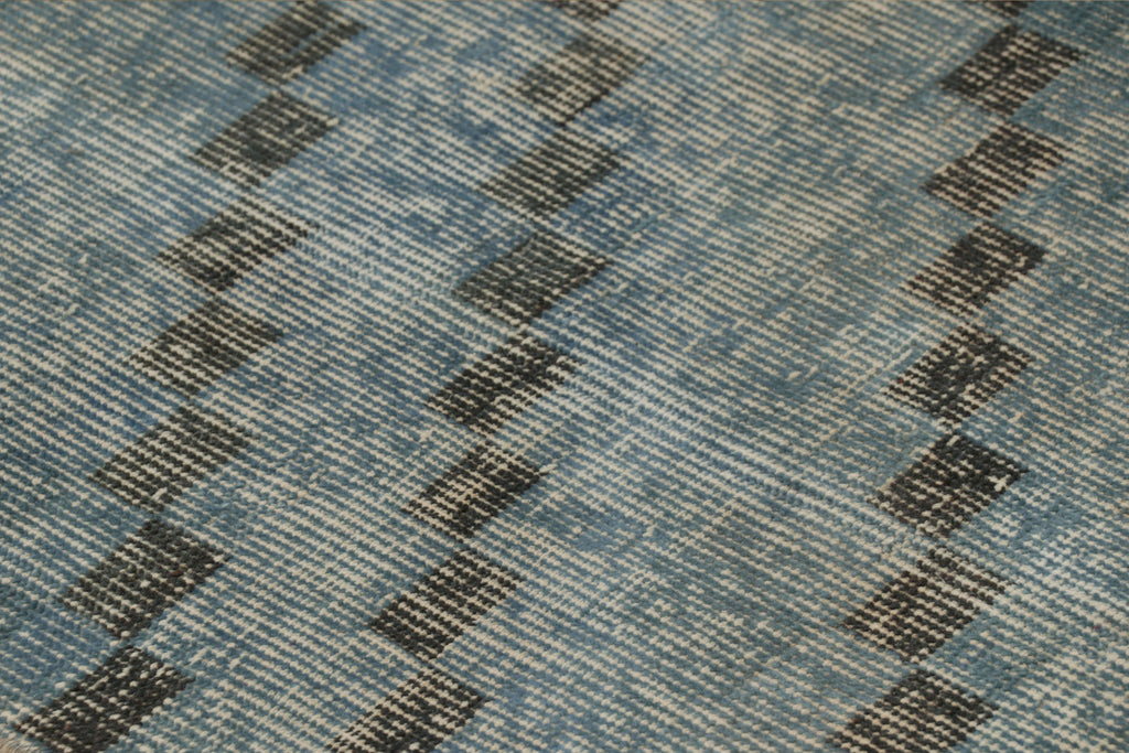 Nicky Kehoe - Turkish Blue Diamond Pattern Rug 4’7 X 8’1