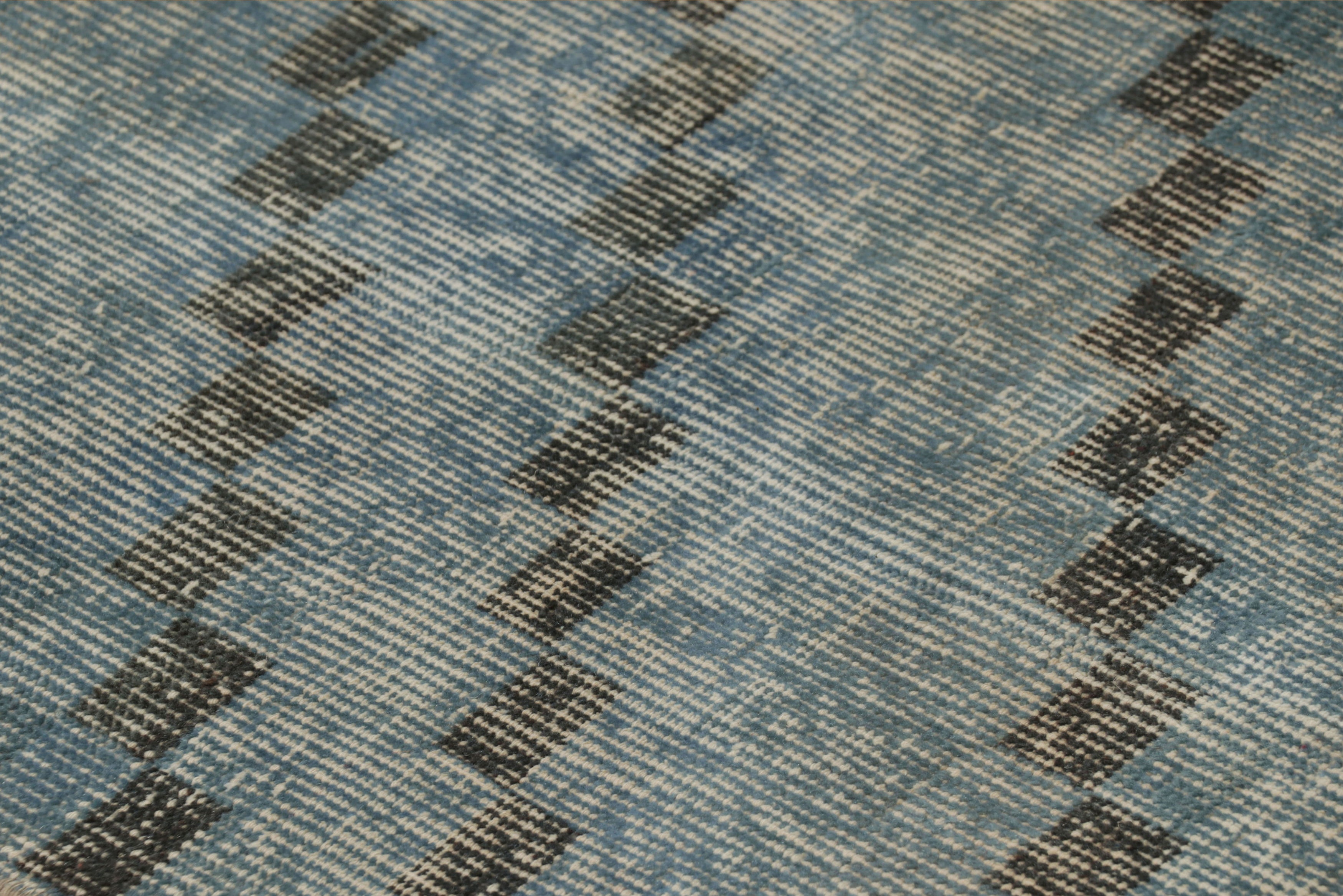 Nicky Kehoe - Turkish Blue Diamond Pattern Rug 4’7 X 8’1