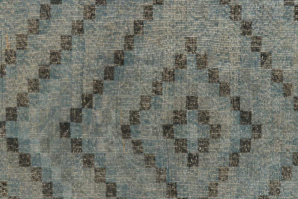 Nicky Kehoe - Turkish Blue Diamond Pattern Rug 4’7 X 8’1