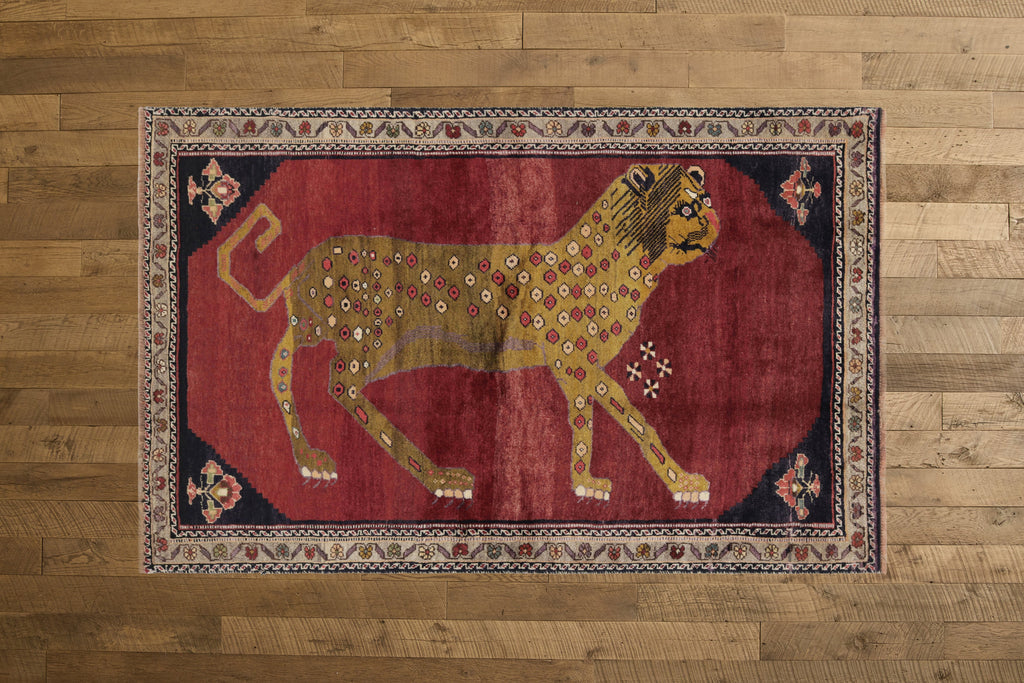 Nicky Kehoe - Persian Red Lion Rug 4’5 X 6’11