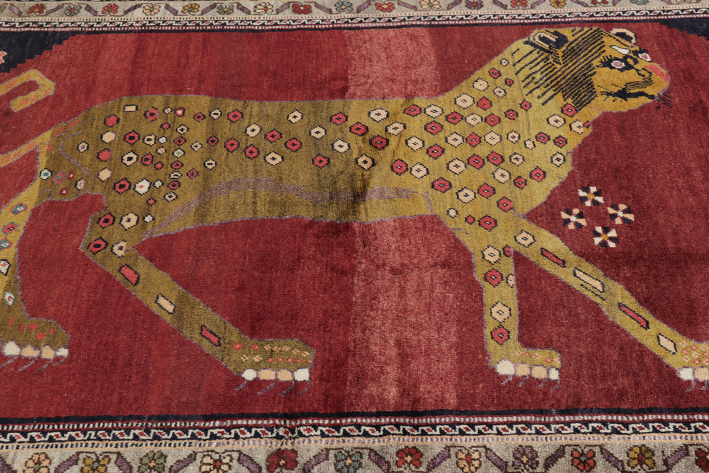 Nicky Kehoe - Persian Red Lion Rug 4’5 X 6’11